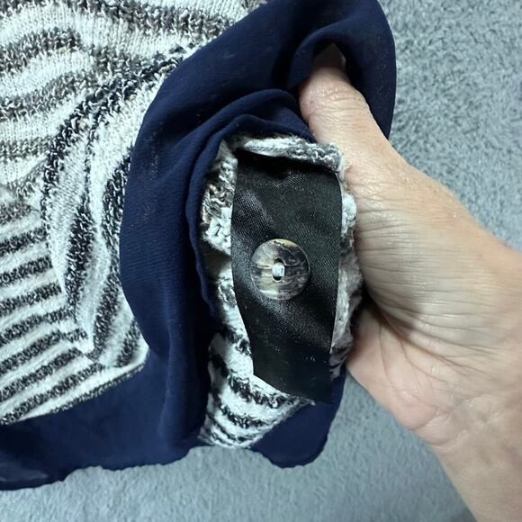 Coin 1804 Women's Plus Size 3X Knit Sweater Long Sleeves Sheer Accents - Picture 7 of 13